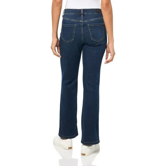 Womens Straight Jeans Cotton Blend 16 Petite Classic Fit Versatile Wear